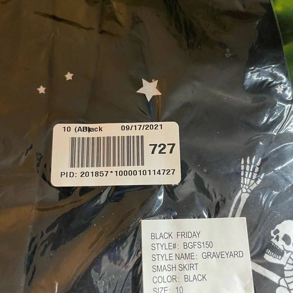ModCloth x Black Friday It's A Graveyard Smash! Mini Skirt, Size 10AU/US S, NWT​ - Picture 10 of 12